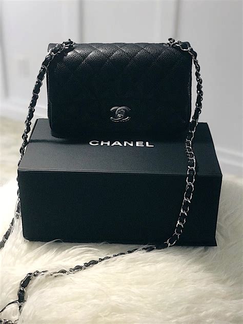 mini black chanel purse|Chanel small purse white.